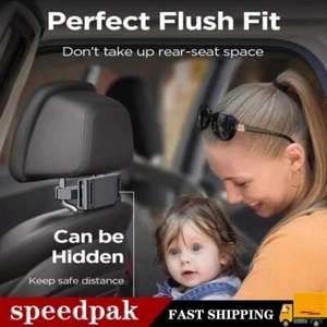 Tablet Headrest Holder Mount For Car Seat, fits iPads Phones 4.7-12.9" and C3T7 - Picture 1 of 9
