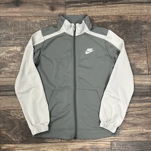 Nike Kids’ Size Medium Gray Zip Up Track Jacket - Picture 1 of 8