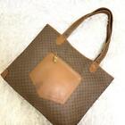Gucci Vintage Tote Bag Shoulder Micro Gg Supreme Pvc Brown Authentic Used Jpn