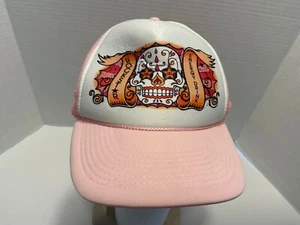 Girls ROCK STAR Energy Drink Snapback Baseball Trucker HAT/Cap Pink/White MINT! - Picture 1 of 6