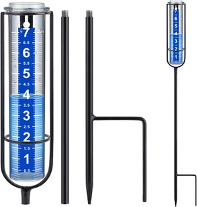 Rain Gauge Outdoor, Rain Gauges Outdoors Best Rated, Accurate Rain Measure Gauge - Picture 1 of 12