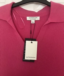 🛍MARKS AND SPENCER AUTOGRAPH MERINO WOOL WITH CASHMERE COLLARED JUMPER XL BNWT - Picture 1 of 6