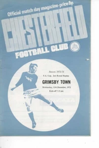 Chesterfield v Grimsby Town 1972/73 FA Cup 2nd Round Replay - Picture 1 of 1
