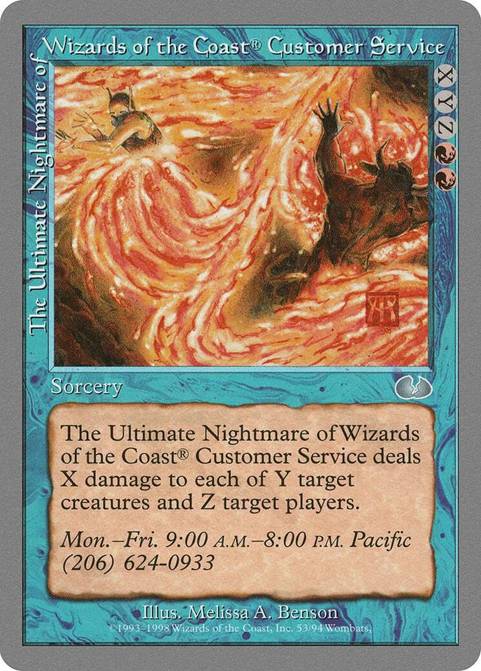 The Ultimate Nightmare of Wizards of the Coast Customer Service Unglued NM - Image 1 of 1