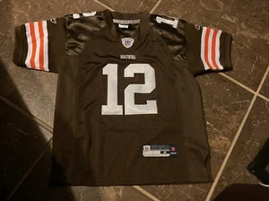 New Reebok COLT McCOY No. 12 CLEVELAND BROWNS Jersey Youth M - Picture 1 of 8