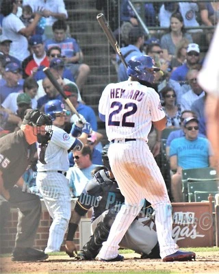 Original Jason Heyward Chicago Cubs Game Pic Var Size PhotoArt 2016 World Series - Image 1 of 4