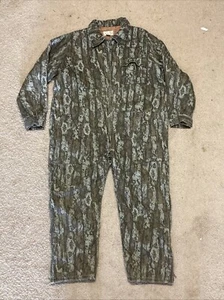 Vintage Timber King Natural Bark Camo Coveralls Men Size XXL Insulated See Pics - Picture 1 of 16