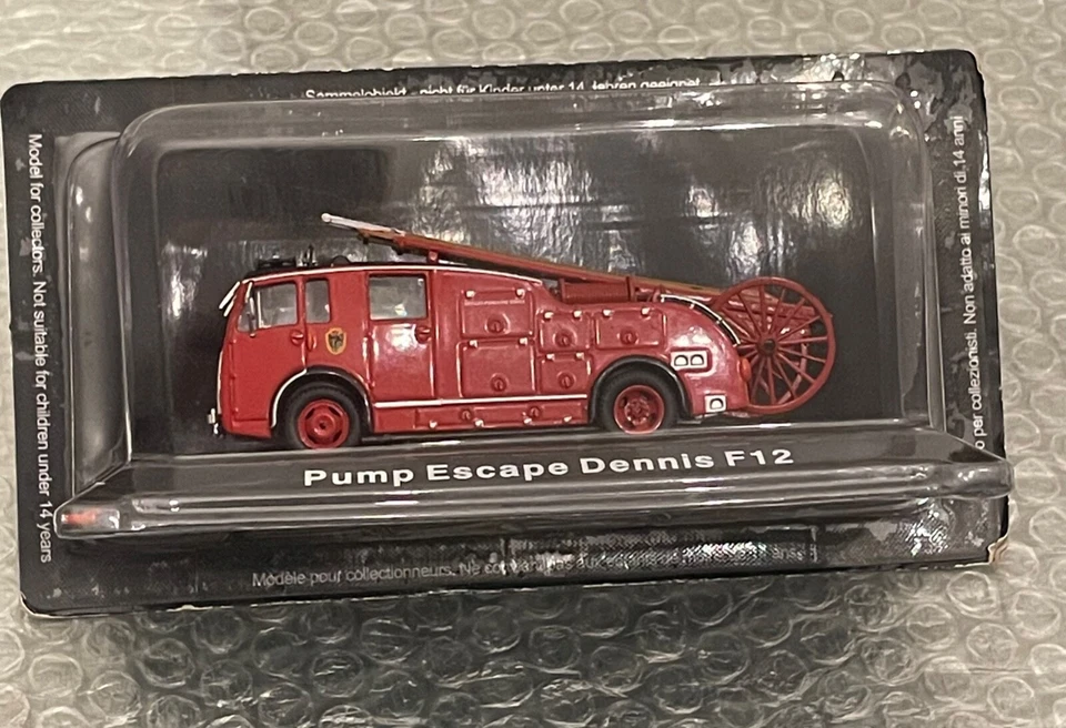 Modello Camion Pompieri Pump Escape Dennis F12 sigillato De Agostini - Immagine 1 di 1