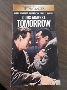 ODDS AGAINST TOMORROW BELAFONTE WINTERS CLASSICS RARE VHS 1959 B&W VTG. - Picture 1 of 2