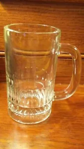 Vintage schwerer Glas Bierkrug Stein - Bild 1 von 4