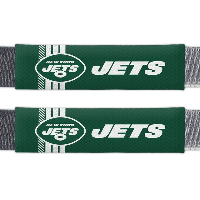 Мягкие чехлы на ремни безопасности для футбольных команд NFL New York Jets (2 в упаковке) - Изображение 1 из 1