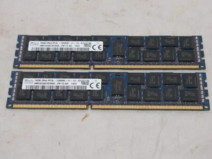 Lot of 2 SK Hynix 16GB 2Rx4 PC3L-12800R Server RAM HMT42GR7AFR4A-PB - Picture 1 of 1