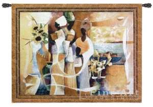 Euphony afrikanische Frau Bild Wandteppich Wandbehang 53"x42" - Bild 1 von 1