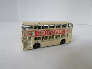 Lesney Diecast No. 74 Daimler Double Decker Bus Esso Extra Petrol Cream  H3 - Picture 1 of 7