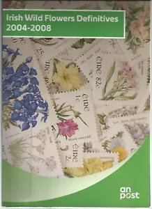 2004-2008 IRELAND IRISH WILD FLOWER DEFINITIVES PRESENTATION PACK MNH - Picture 1 of 3