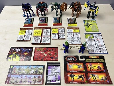 5 Beast Wars FUZORS Transformers LOT - Snarl Spittor Terragator Razorclaw Mirage - Image 1 of 4