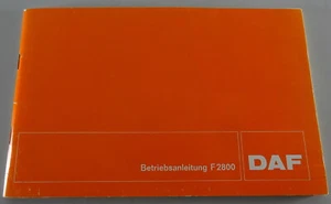 Betriebsanleitung / Handbuch DAF F2800 LKW Stand 09/1973 - Picture 1 of 4