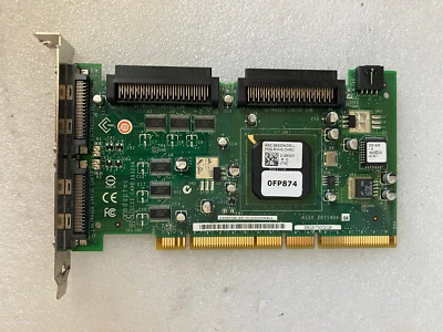 ~ DELL Adaptec Dual Channel PCI-X SCSI Card ASC-39320A | 0FP874 | FP874 - Image 1 of 4