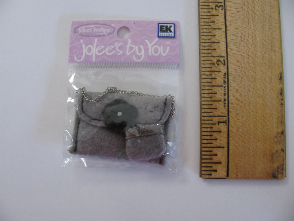 BOLSO DE MANO GRIS Jolee's by You 2 Piezas No Adhesivo Nuevo de Lote Antiguo Foto 1 de 1