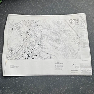 Vintage Masterplan Karte Vandenberg Luftwaffenstützpunkt Flugplatzbeleuchtung Kommunikation - Bild 1 von 11
