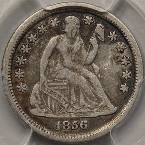 1856-O Liberty Seated Dime PCGS VF-20 (F-108a, R-4) Cover