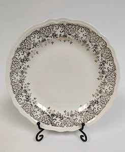 Edwin Knowles Vintage 22 Karat Gold Filigran Jakobsmuschel Rand Brot & Butter Teller - Bild 1 von 10