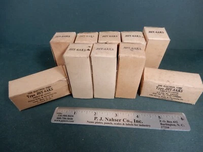 Tubos de vacío CBS Hytron JHY-6AK5 (10) placas negras sin probar como están los años 50 Foto 1 de 4