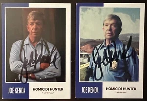 Homicide Hunter JOE KENDA SIGNED One of a Kind Cards - Picture 1 of 1