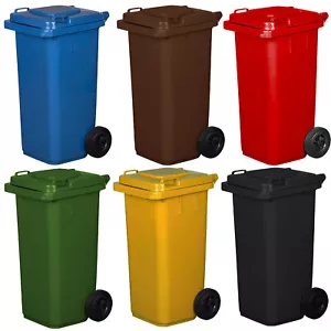 Pattumiera Bidone Raccolta Differenziata 120 240 Litri EN840 HACCP COPERCHIO - Afbeelding 1 van 8