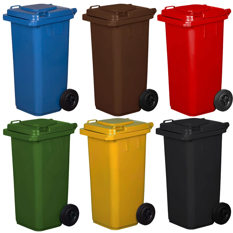 Pattumiera Bidone Raccolta Differenziata 120 240 Litri EN840 HACCP COPERCHIO - Immagine 1 di 2