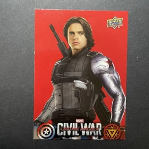 Capitán América Guerra Civil 2016 cubierta superior base roja #CW4 Bucky Winter Soldier - Imagen 1 de 2