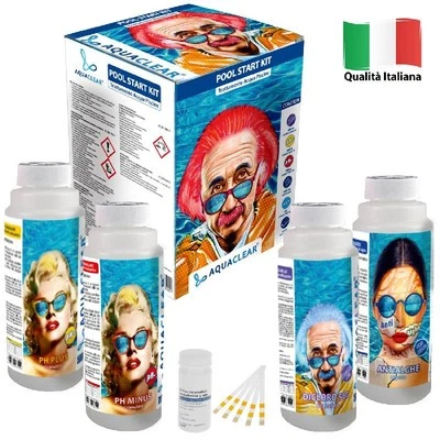 Aquaclear - Kit prodotti per avviamento e mantenimento piscina AQUACLEAR AQCLKIT - Immagine 1 di 4
