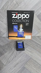  Zippo Lighter – Millennium 2000 Design Matte Blue – Brand New - Boxed  - Picture 1 of 9