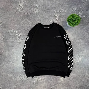 Vintage Off-White Washed Black 3D Line Diagonal Marker Arrows Sweatshirt 2018 S - Bild 1 von 18