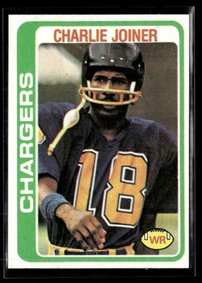 1978 Topps NRMT/MT Set Break Charlie Joiner San Diego Chargers #338 - Image 1 of 2