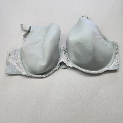 Torrid Women Bra 40DD Light Blue T Shirt Underwired Lace Bow Strap - Image 1 of 4