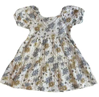 Little Co. By Lauren Conrad Girls 5  5T Organic Cotton Floral Puff Sleeve Dress - Image 1 of 4