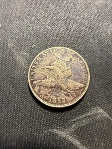 1857 Flying Eagle Cent Penny 1C Ungraded Circulated US Coin    Lot #1209 - Picture 1 of 4