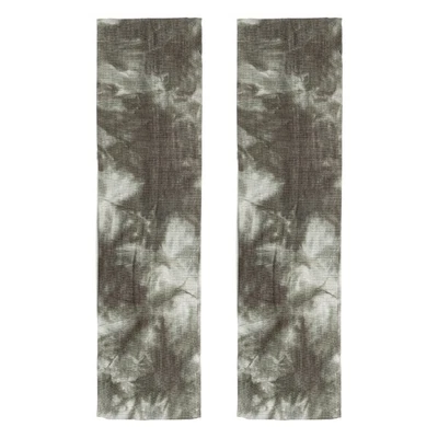 2 peças tiaras de gravata, tie dye elástico faixa de cabelo atlético, verde exército - Imagem 1 de 4