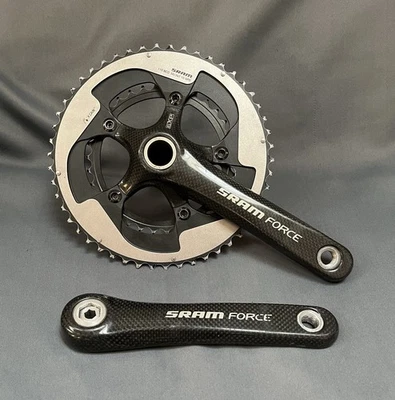 SRAM Force Carbon Crankset Road Bike 170mm 50/34t 10 Speed 5-Bolt 110mm BCD GXP - Image 1 of 4