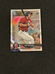 Bowman Chrome Draft Refractor Triston Casas 2018 #BDC-171 1st RC Red Sox - Imagen 1 de 2