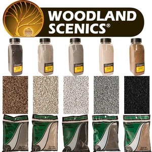 Woodland Scenics Fine Medium Coarse Ballast All Colours & Grades Bag Shaker - Picture 1 of 99
