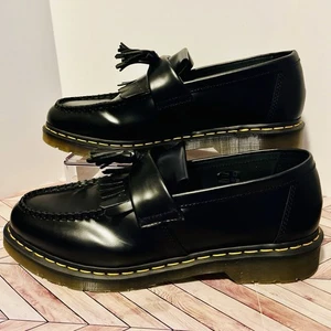 Dr Martens Adrian Tassel Halbschuhe Glattleder schwarz Herren 12 Kiltie Academia - Bild 1 von 9