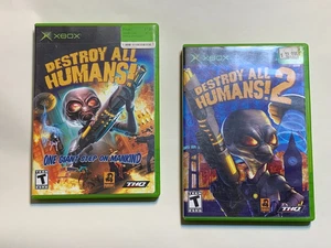 2 Spiele Lot Zerstöre alle Menschen! + DAH II Xbox THQ Microsoft Pandemie Spiele - Bild 1 von 3