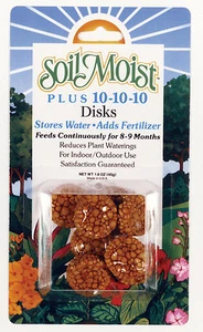 Soil Moist Disks 8-pack Plant Water Saving Gel 10-10-10 Fertilizer Landscaping - Picture 1 of 2