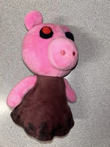 Roblox Piggy 8" plush Mini Toon Inc. Soft Pink Pig Skirt One eye - Picture 1 of 8