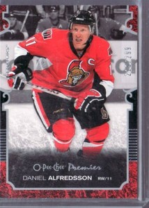 2007-08 DANIEL ALFREDSSON O-PEE-CHEE PREMIER  HOCKEY CARD 219/299 OTTAWA