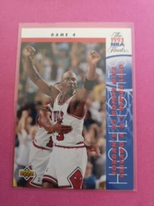 Michael Jordan Chicago Bulls Carte Basket Nba #201 1993 Finals Highlights - Picture 1 of 2