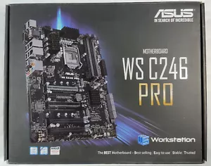 Placa madre Asus WS C246 PRO estación de trabajo para servidor ATX LGA1151 DDR4 Intel Xeon, nueva - Imagen 1 de 9
