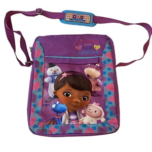 Doc McStuffins Universal Tablet & Laptop Tote with Carry Strap Purple Zip Close - Picture 1 of 6